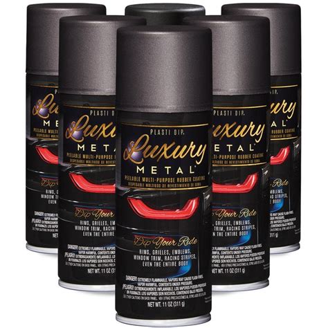 Plasti Dip Luxury Metal is color matched to luxury car colors offering the same great performance with metal flakes built into the formula. . Plasti dip luxury metal